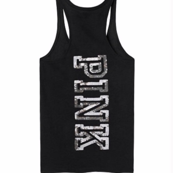 🇺🇸 Victoria’s Secret Pink Sequin Tank - Picture 3 of 8